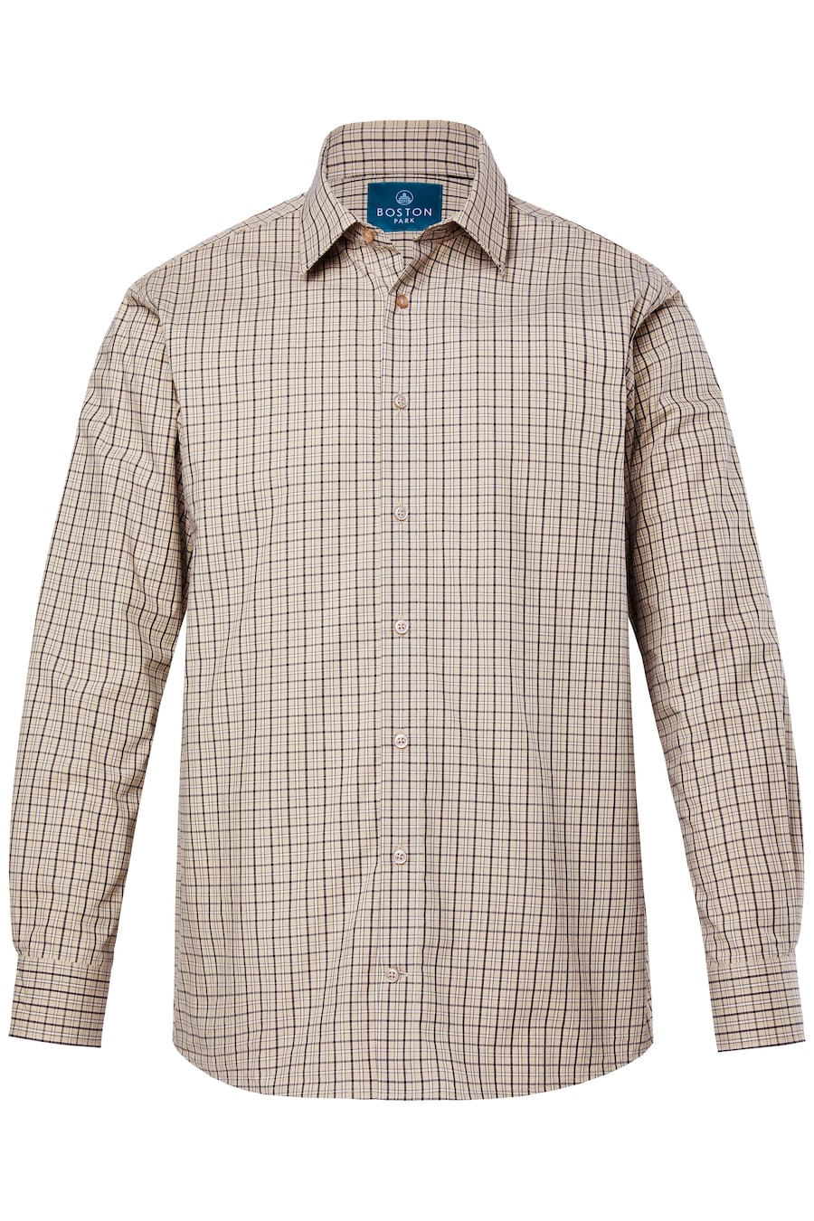 

Рубашка на пуговицах Comfort fit Boston Park, песочный/светло-бежевый