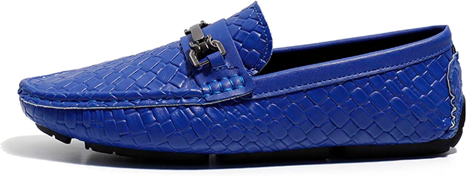 

Мужские лоферы Penny Urban Fashion, деловой повседневный стиль, официальная обувь, дышащие, для ходьбы, вождения, офиса, униформы, свадеб, банкетов, костюмов, платьев, кожаная обувь Generic, синий