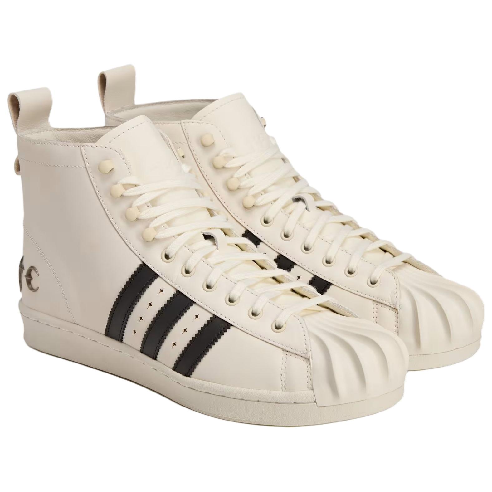 Thug Club x Superstar высокие скейтерские кроссовки унисекс Adidas Originals, бежевый — фото 4
