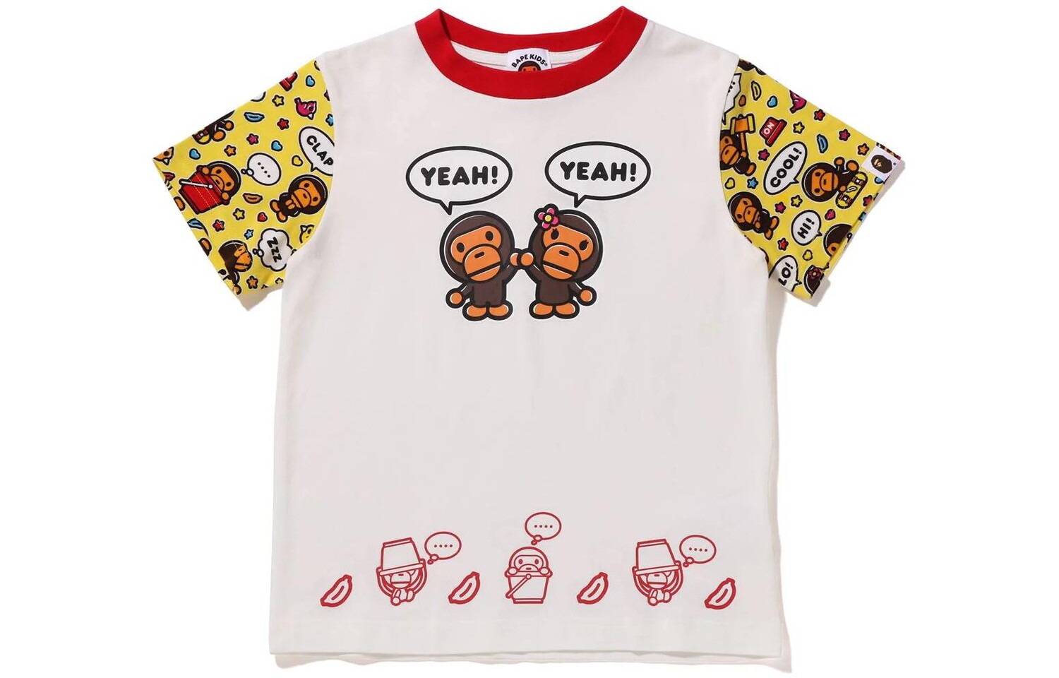 

Детская футболка A Bathing Ape, желтый