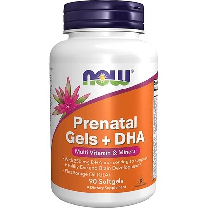 

Now Foods Пренатальные мультивитамины с мягкими капсулами DHA, 90 шт.