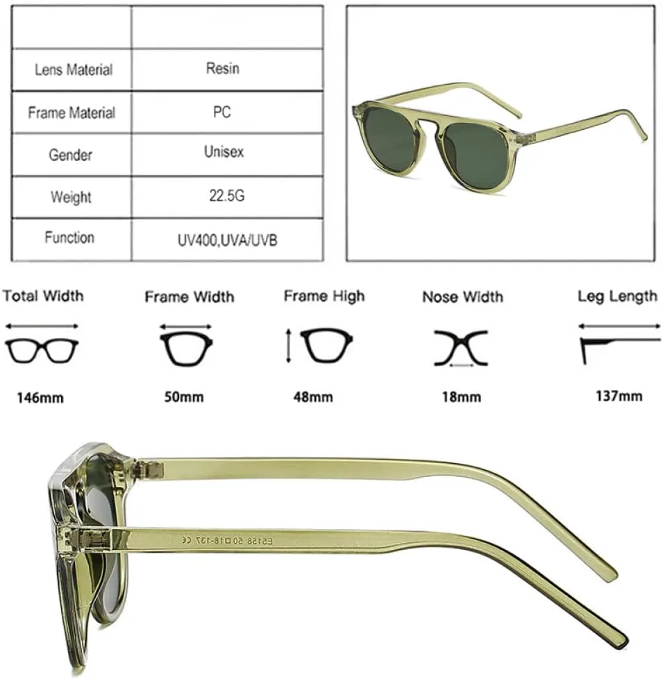 

Солнцезащитные очки LVTFCO Retro Rivets для мужчин, модные темно-зеленые, с защитой от УФ-излучения UV400, трендовые солнцезащитные очки для женщин, Leopard Tea
