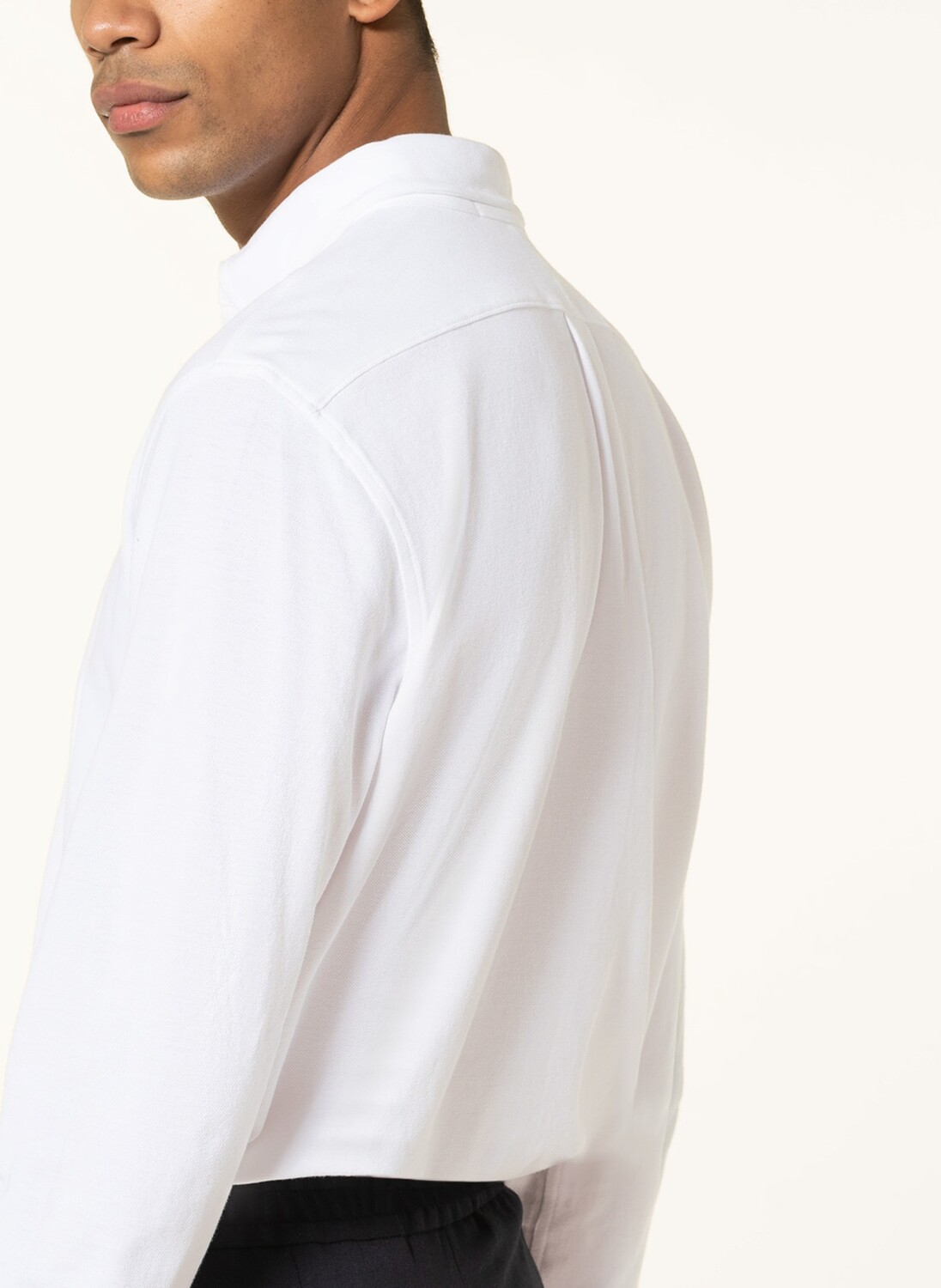 Рубашка POLO RALPH LAUREN Piqué-Custom Fit, белый — фото 4