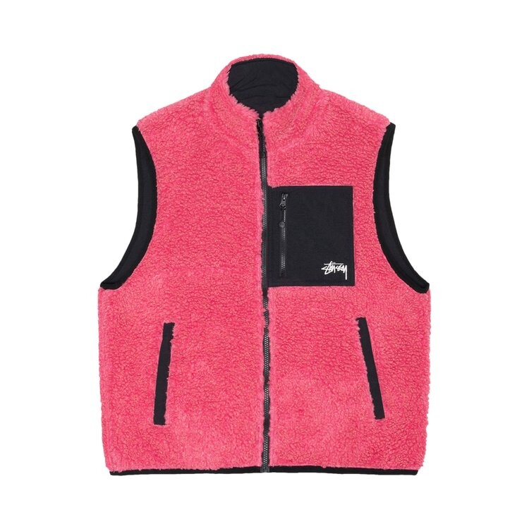 

Жилет Stussy Sherpa Reversible Vest, разноцветный