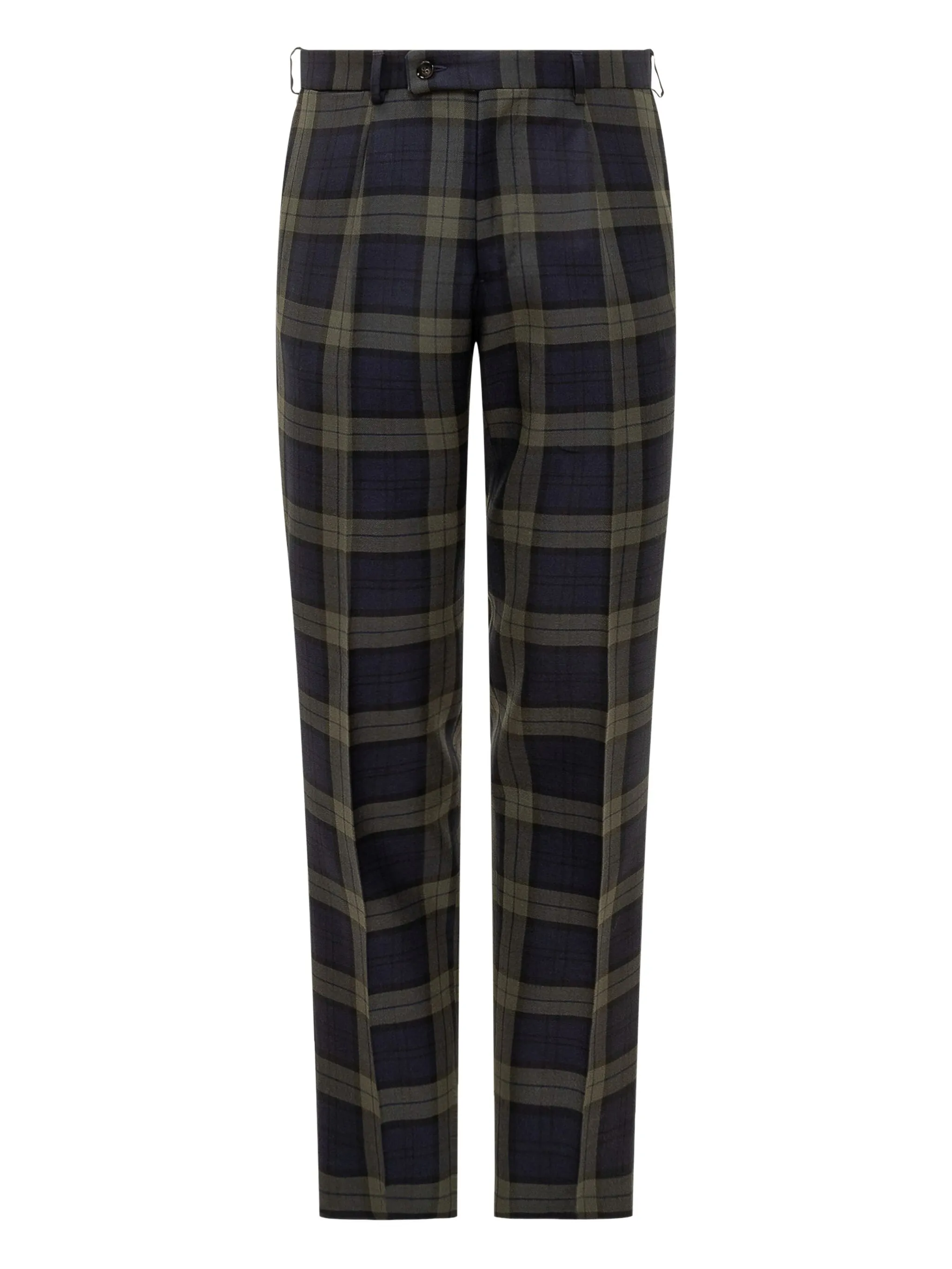 

Клетчатые брюки строгого кроя Gabriele Pasini, синий