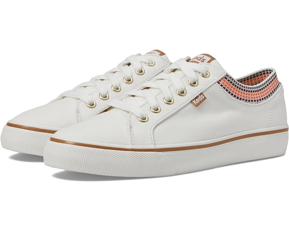 

Кроссовки Keds Jump Kick Rib Knit Lace Up, цвет Snow White Squares Canvas
