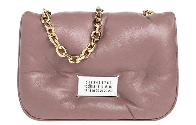 

Maison Margiela Кожаная сумка через плечо женская тёмно-розовая