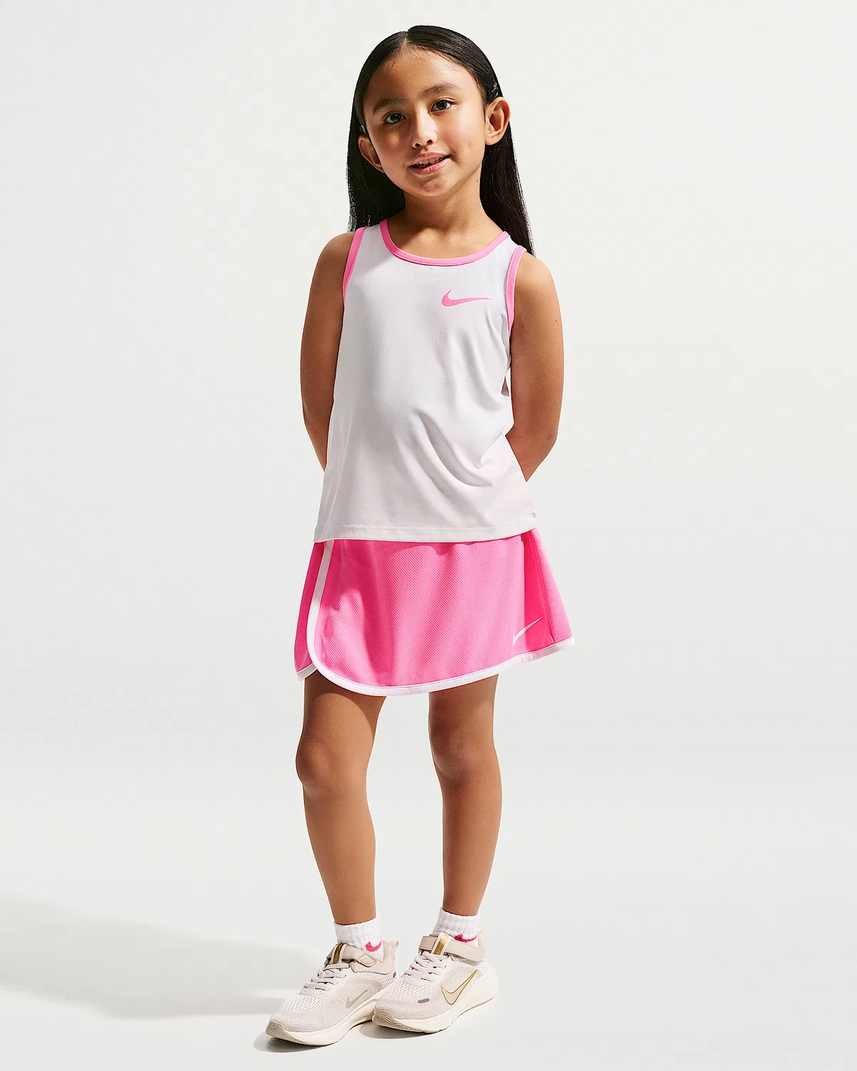 Детский набор для самоката Nike Little Kids' Dri-FIT Colorblocked 2-Piece Scooter Set, Pink Glow