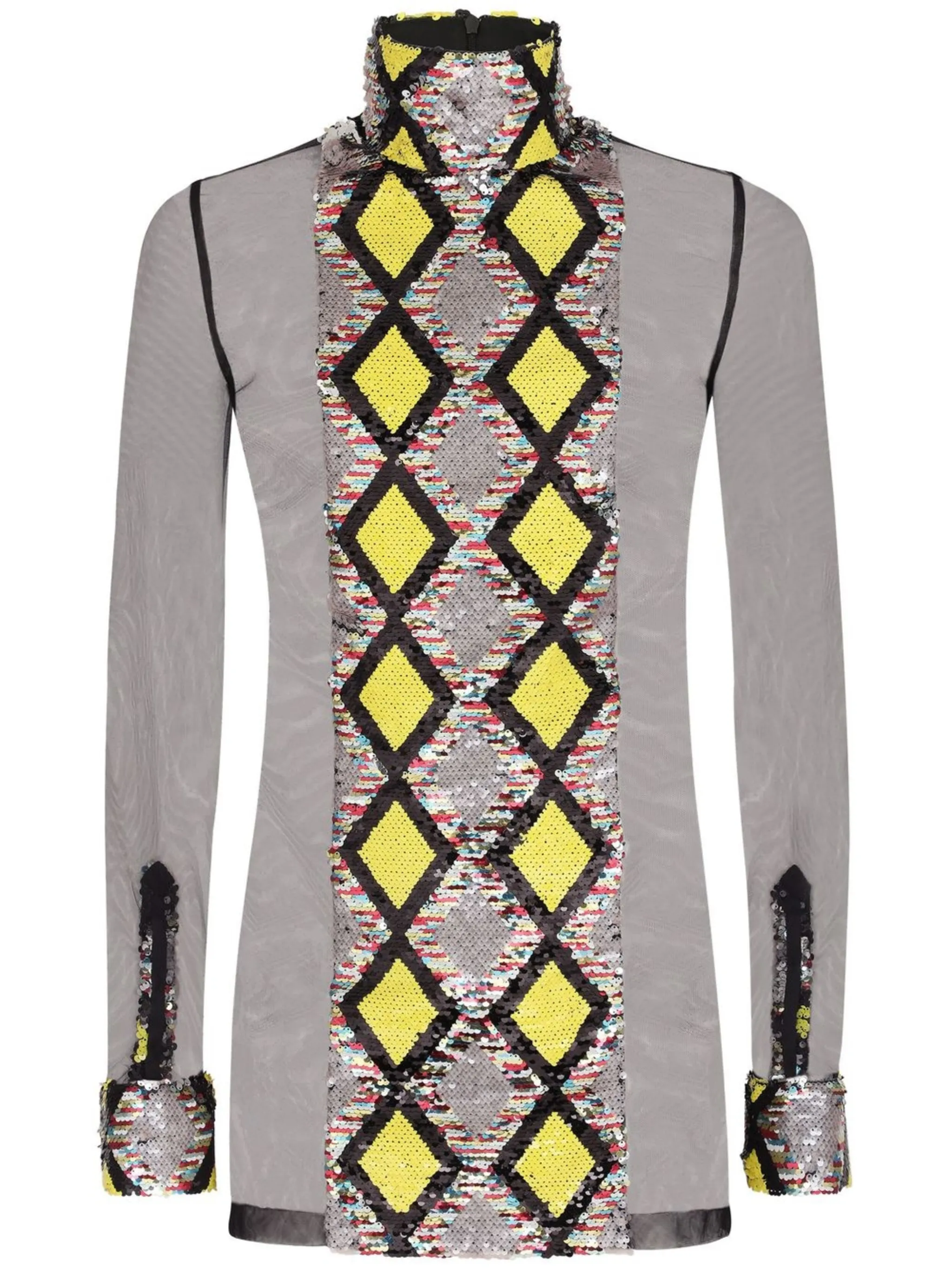 

Рубашка с пайетками Dolce & Gabbana, черный