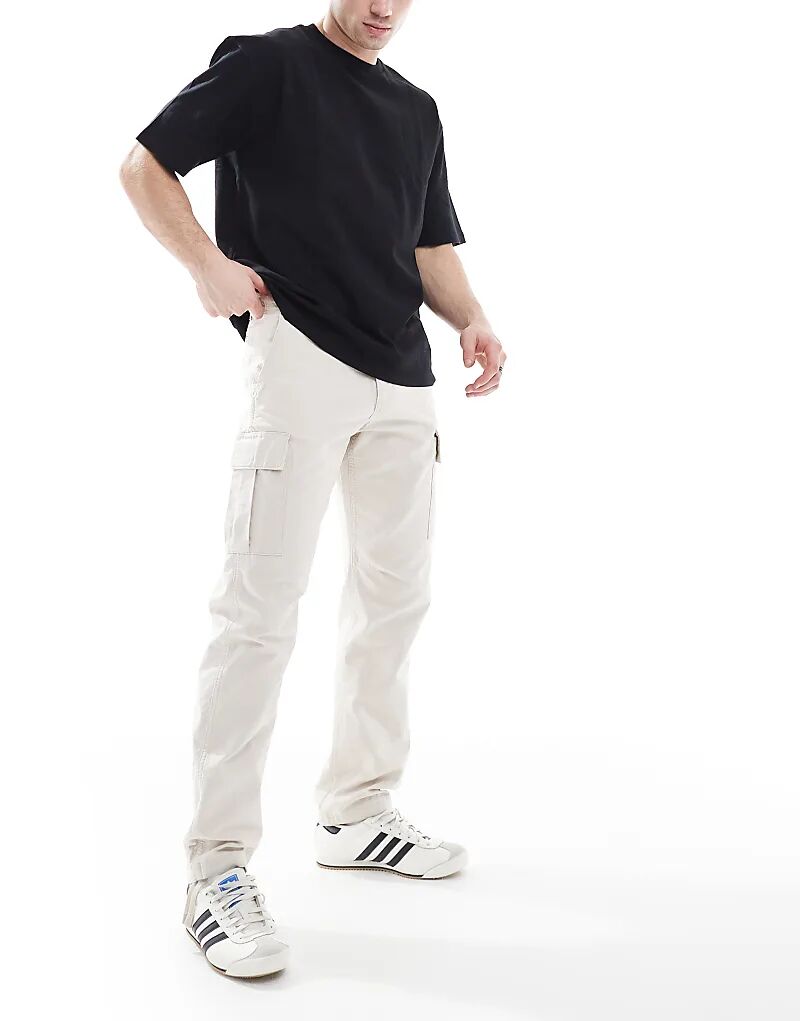 

Свободные брюки карго бежевого цвета Jack & Jones