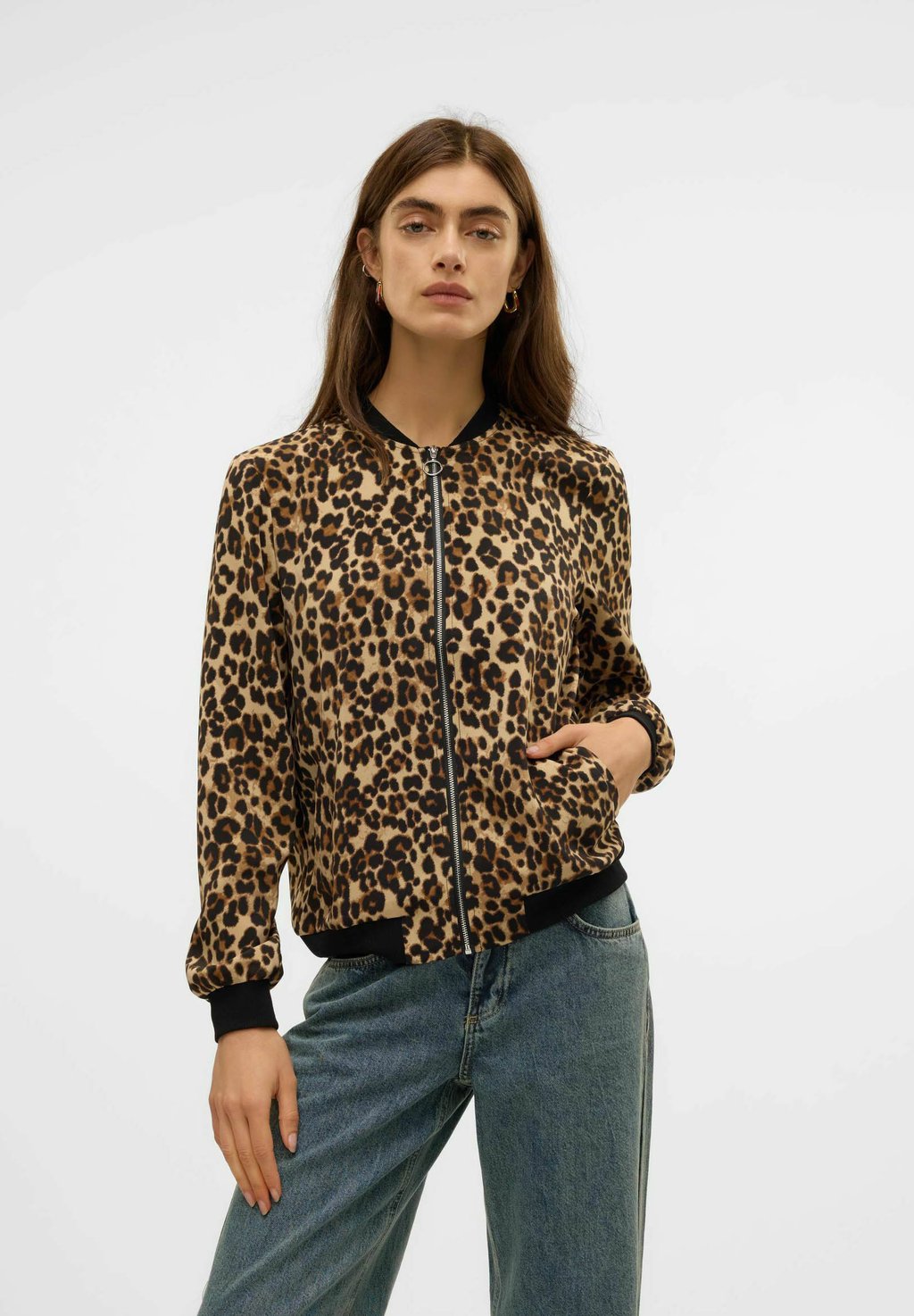 

Куртка-бомбер SCHALKRAGEN LANGARM ELEGANT Vero Moda, коричневый