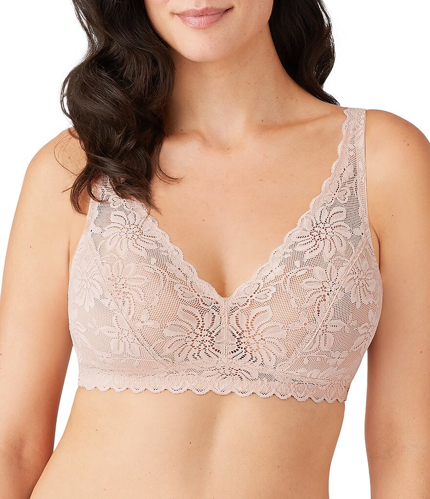 

Кружевной бюстгальтер без косточек Wacoal Soft Sense, бежевый