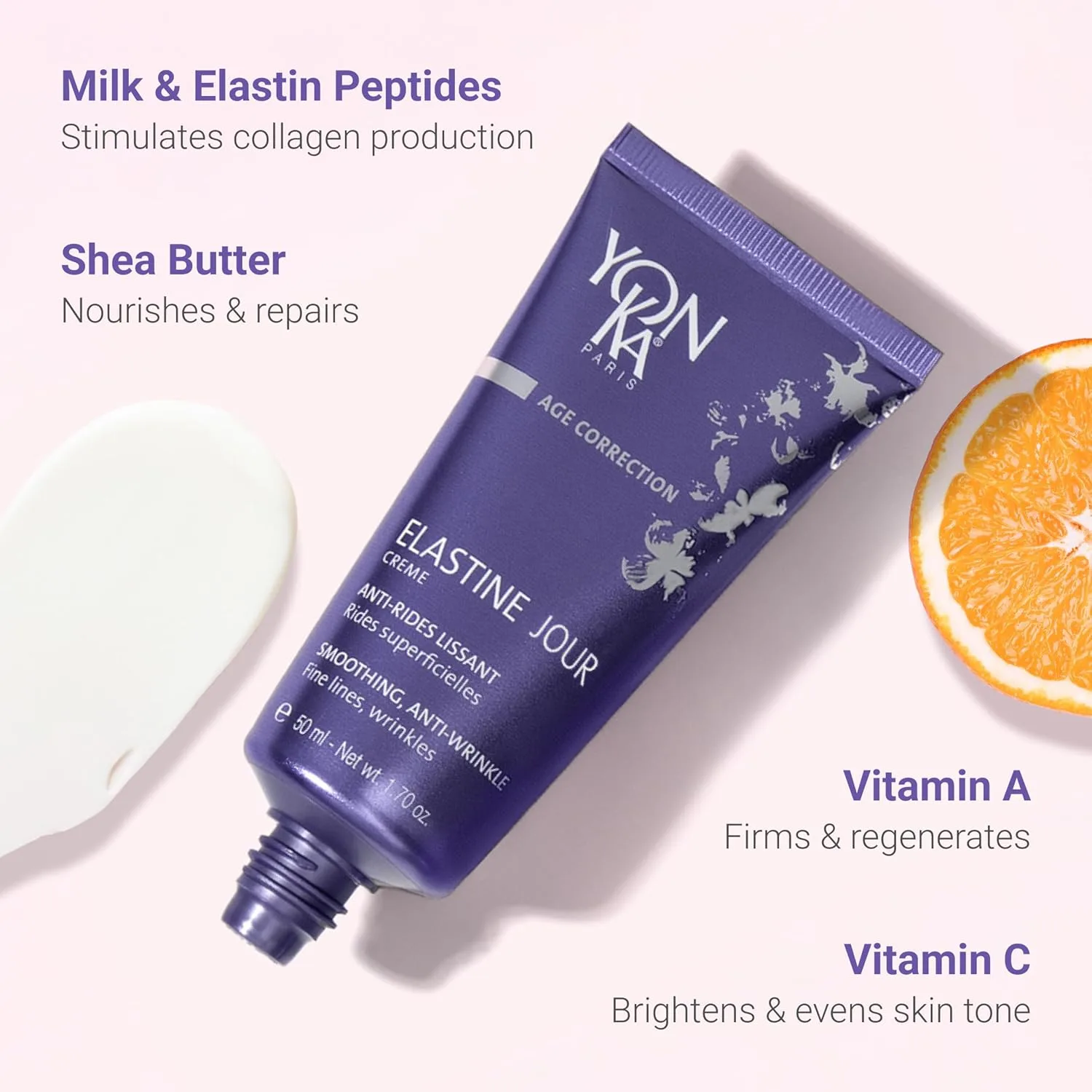 Крем для лица Yonka — Elastine Anti-Aging против морщин, уплотняет и глубоко увлажняет, восстанавливает кожу — фото 4