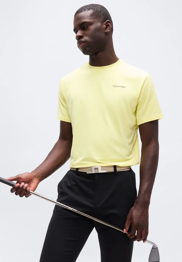 Базовая футболка newport Calvin Klein Golf, Lemon — фото 4