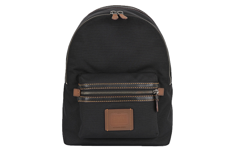 

COACH Академический рюкзак Canvas с кожаной спинкой большой мужской black