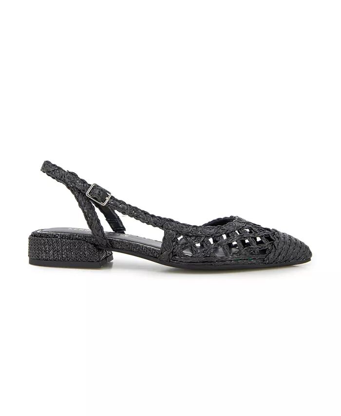 Женские туфли Cayla Crochet Block Heel Slingback Kenneth Cole New York, черный — фото 2