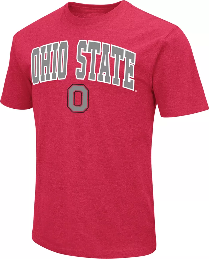 

Мужская футболка Colosseum Ohio State Buckeyes Scarlet Dual Blend