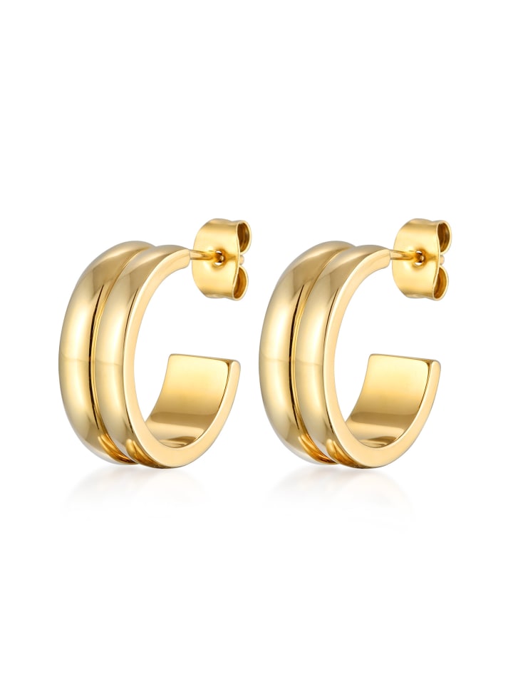 

Elli Латунные серьги в золотом исполнении