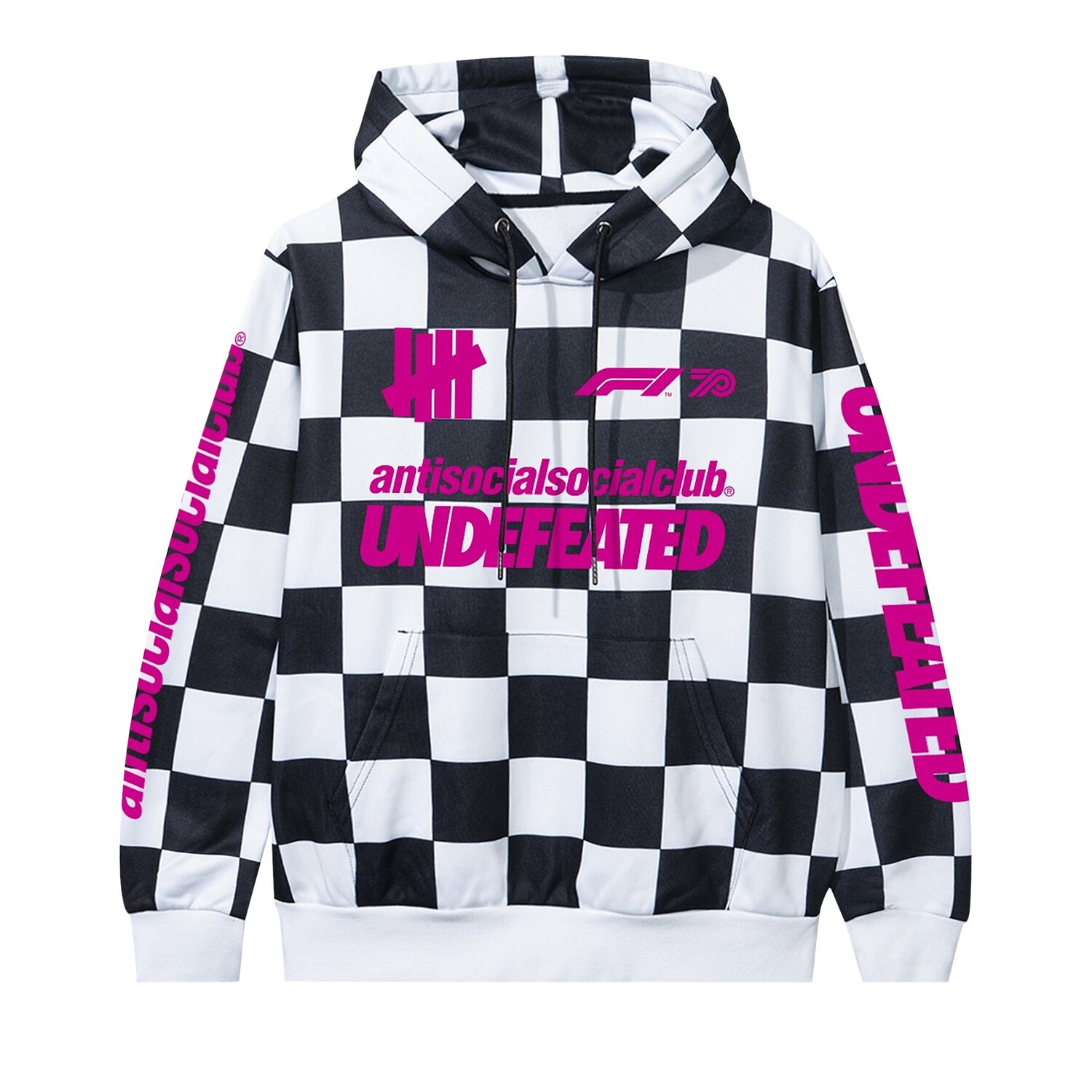 

Толстовка Anti Social Social Club x UNDFTD x F1 Клетчатая