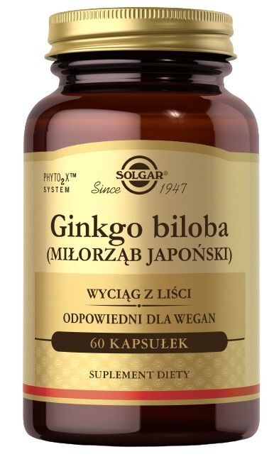 

Подготовка к памяти и концентрации Solgar Ginko Biloba, 60 шт