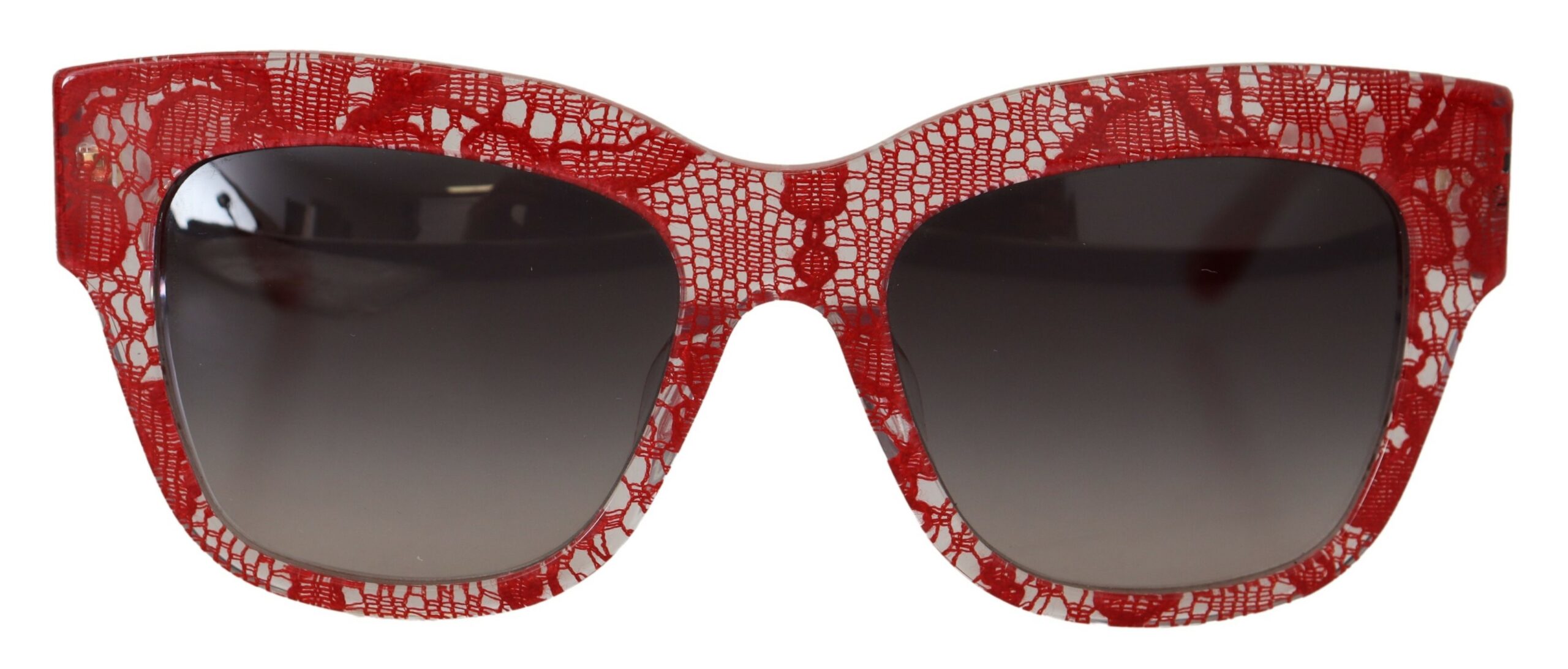 

Элегантные красные солнцезащитные очки с кружевной отделкой Dolce & Gabbana