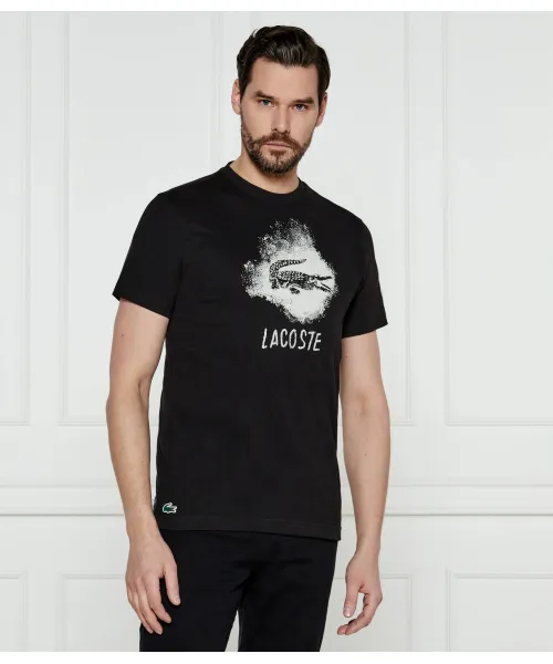

Футболка с ультрасухим принтом Regular fit Lacoste, черный