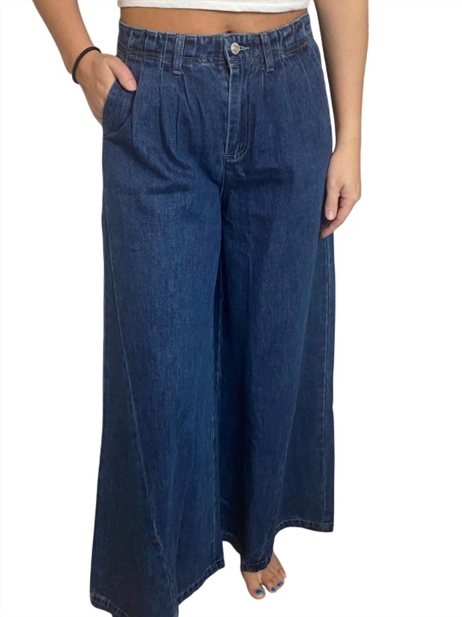 

Широкие джинсы из темного денима eesome, цвет dark denim
