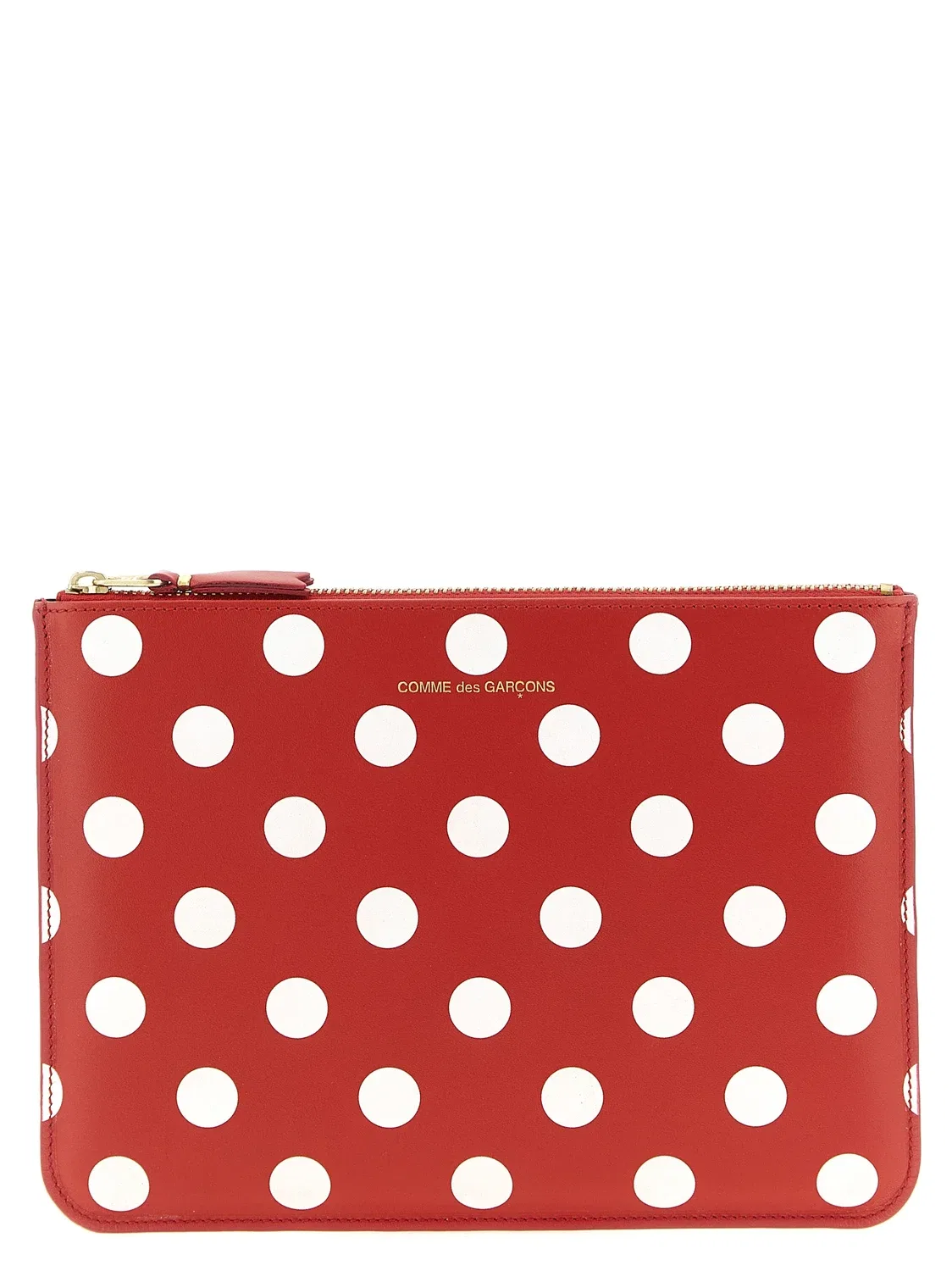 Кошелек с принтом в горох Comme Des Garçons Wallet, красный