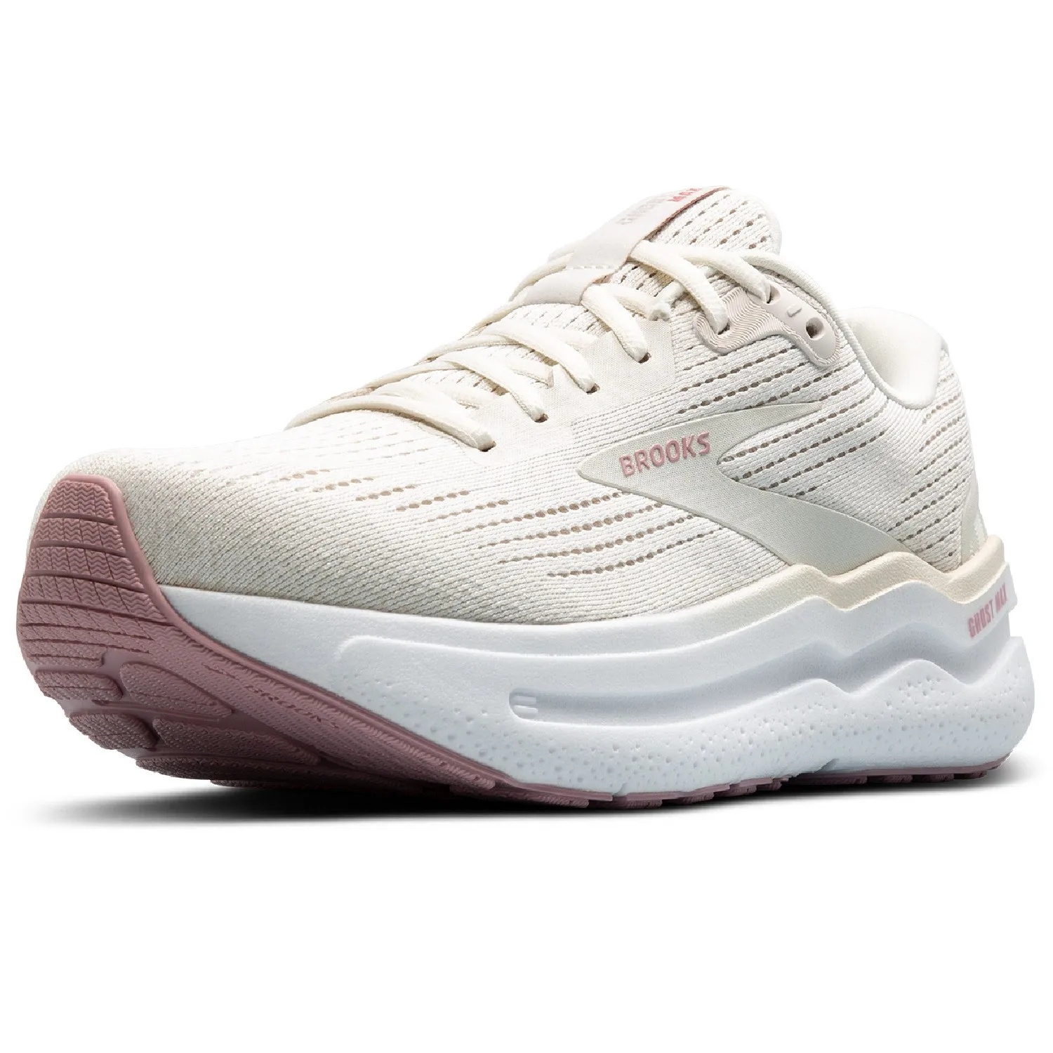 Женские кроссовки Ghost Max 2 для бега по дорогам Brooks, Coconut Milk/Gray/Zephyr — фото 4