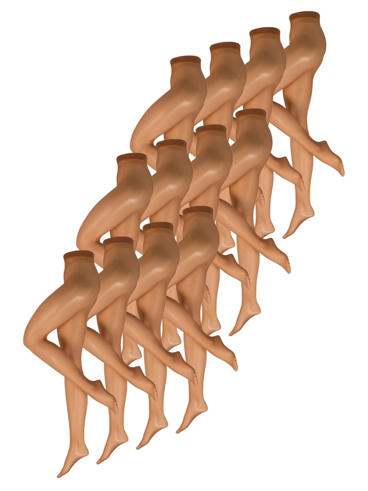 

Nur Die Прозрачные колготки, 15 ден, бронзового цвета