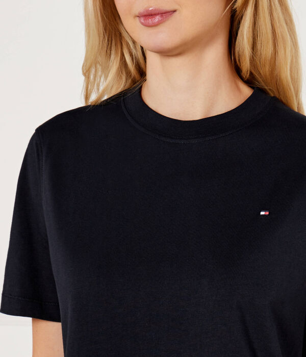 Футболка Tommy Hilfiger хлопковая, темно-синий — фото 4