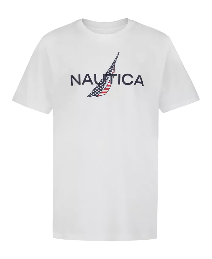 

Футболка с коротким рукавом Big Boys Americana Lockup Nautica, белый