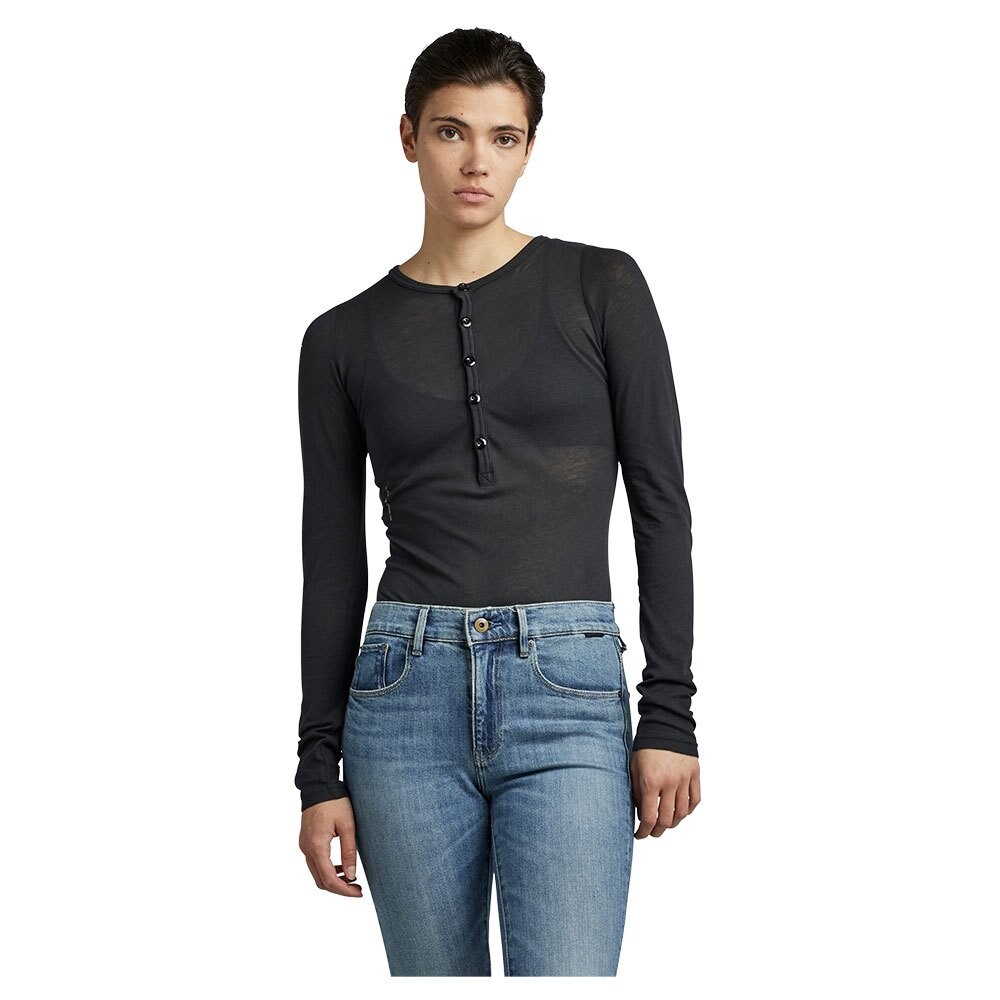 

Боди G-Star Henley Slim, коричневый