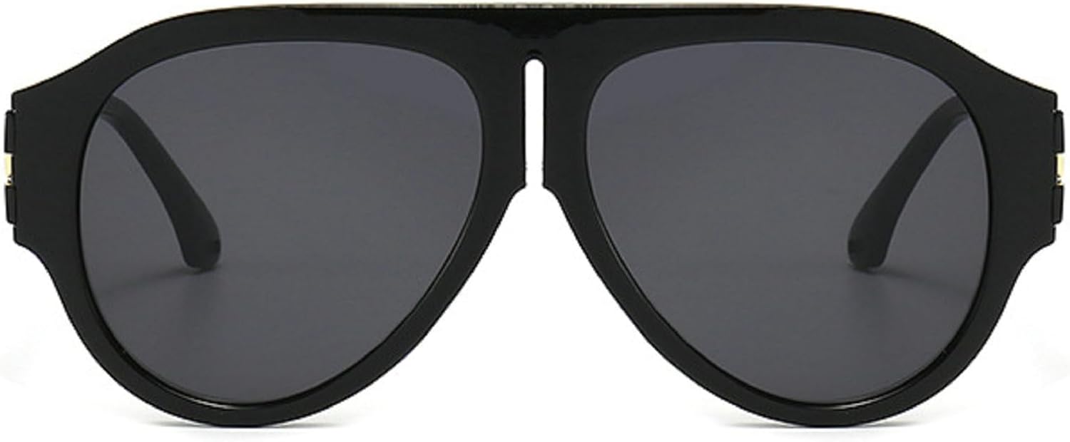 

Большие солнцезащитные очки-пилот для женщин, модные, роскошные, в крупной оправе, цельные, с градиентным переходом цвета, ретро, ​​классические, с плотной оправой mincl, Black