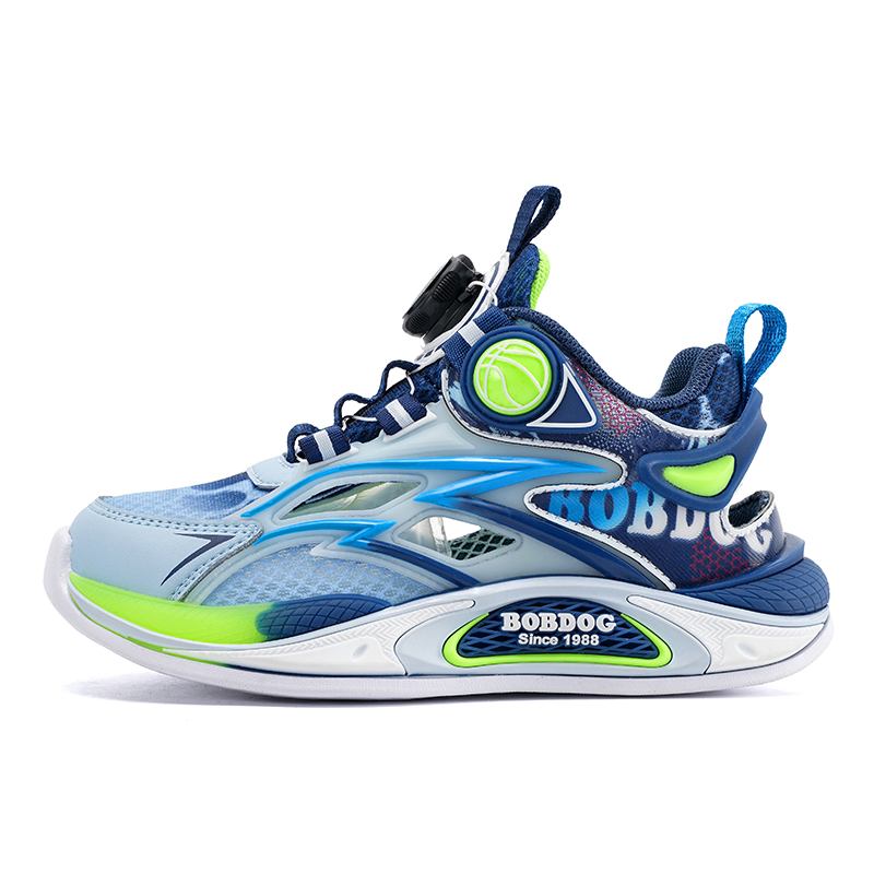 

Кроссовки для бега для детей, противоскользящие, с защитой от ударов, износостойкие, дышащие, легкие, с амортизацией BOBDOG, синий