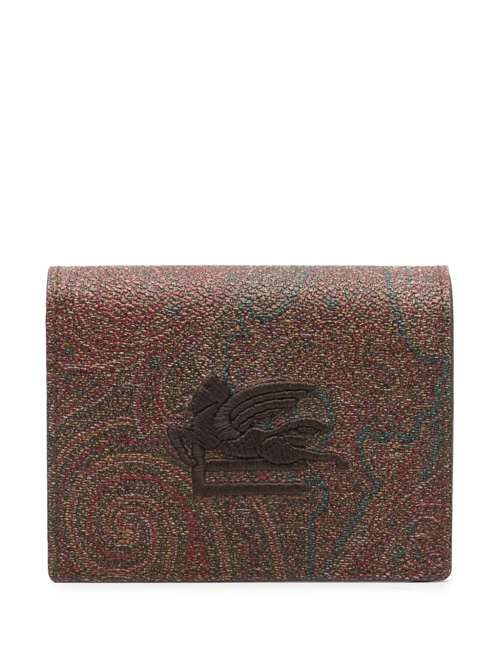 

Кошелек с принтом пейсли ETRO, коричневый