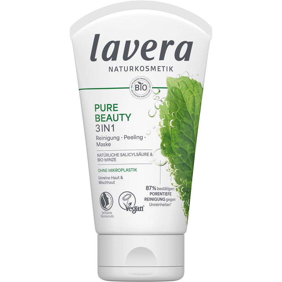 

Очищающий крем для лица pure beauty 3in1 reinigung peeling maske Lavera, объем 125 мл