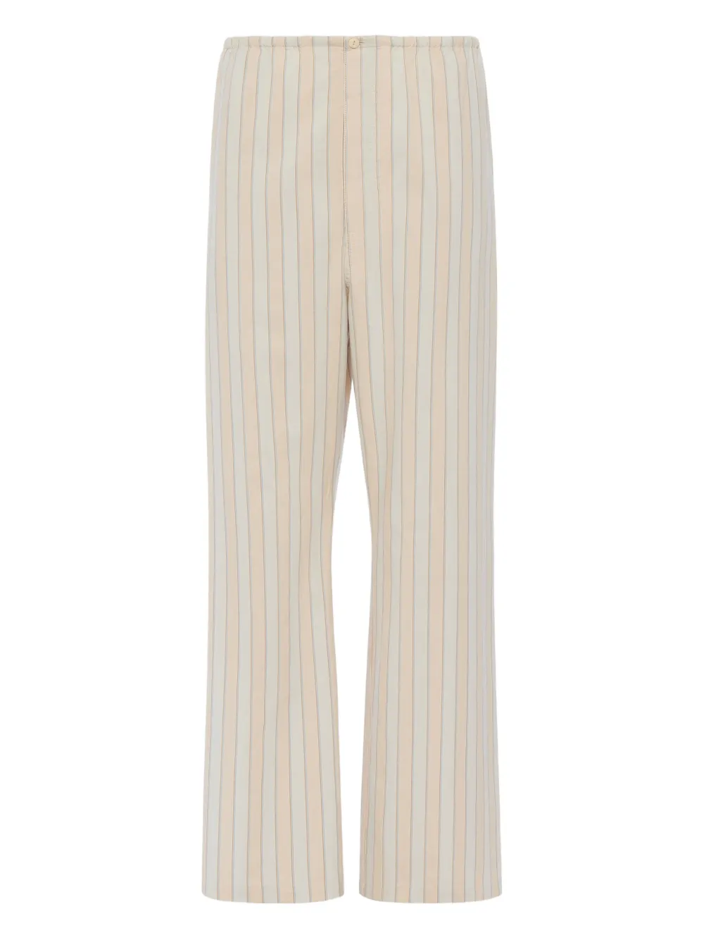 

Брюки с карманами в полоску Maison Margiela, бежевый