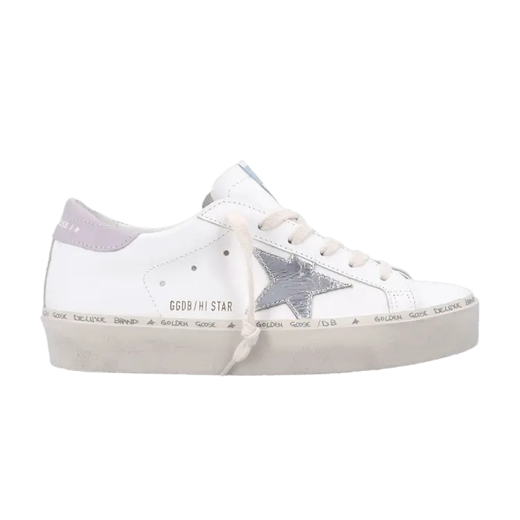 Кроссовки Golden Goose Wmns Hi Star 'White Silver Lilac', белый