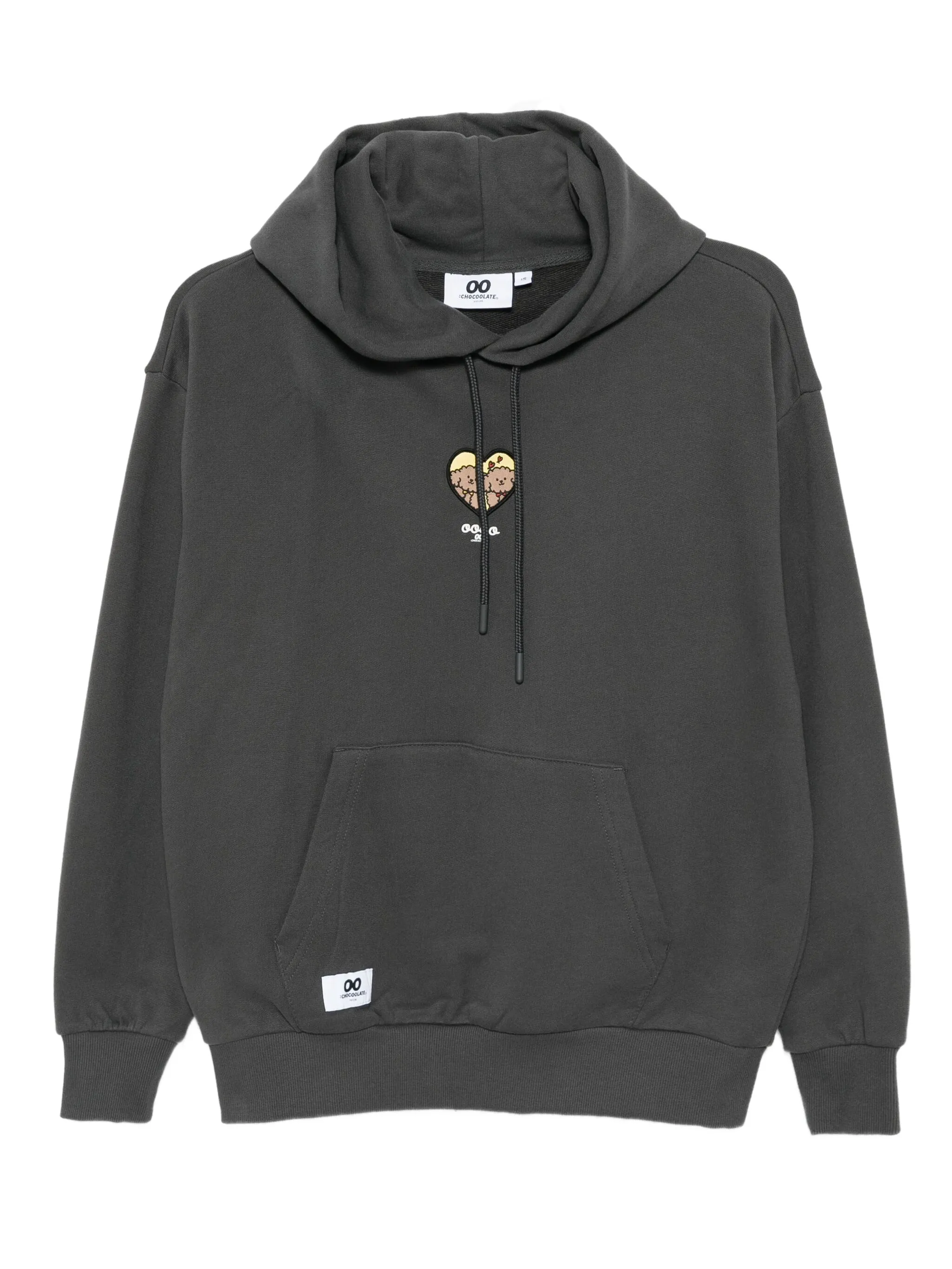 

Худи с вышитым логотипом Chocoolate, серый