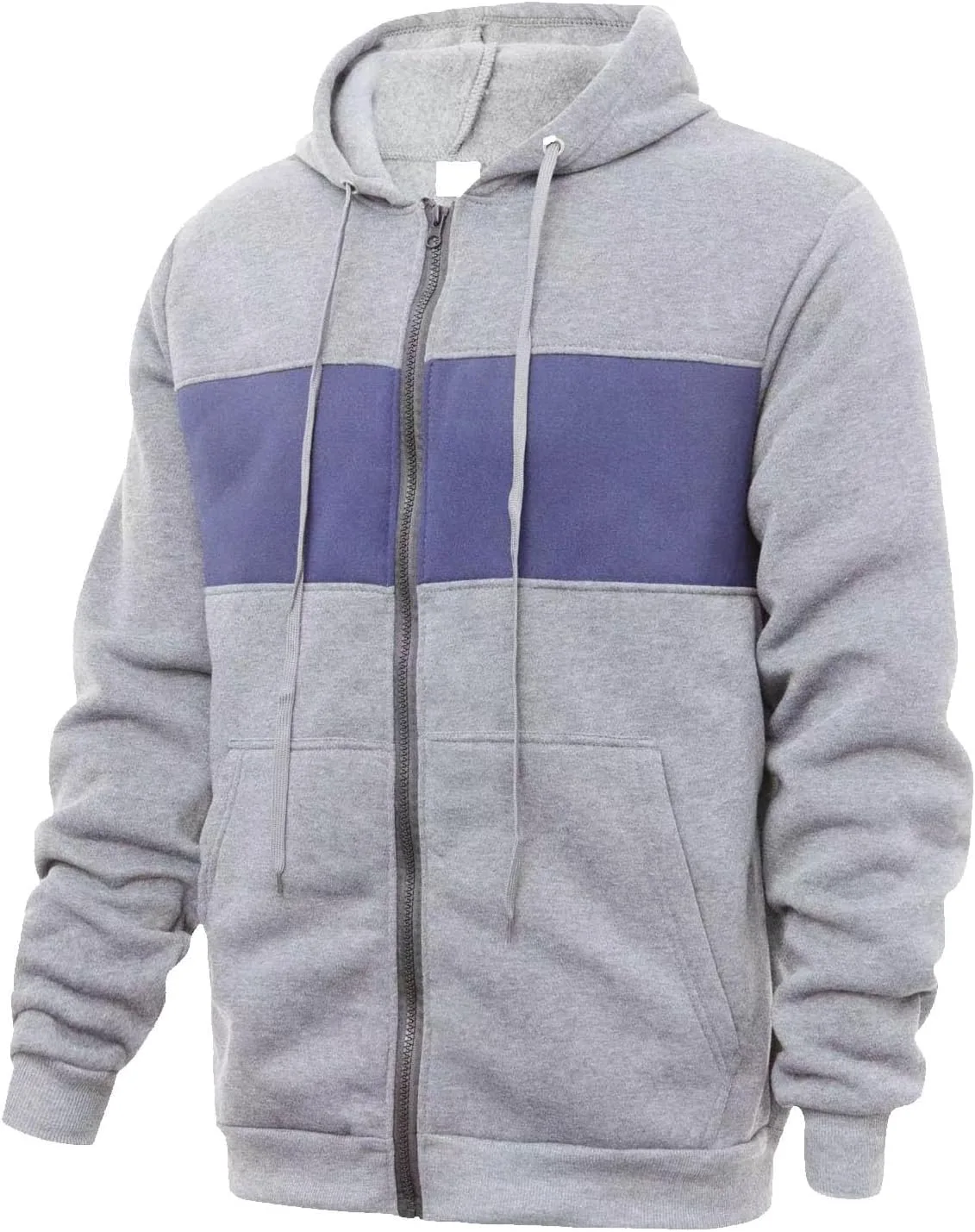 Мужская толстовка с капюшоном и молнией, Regular Fit, Full-Zip, цвет black