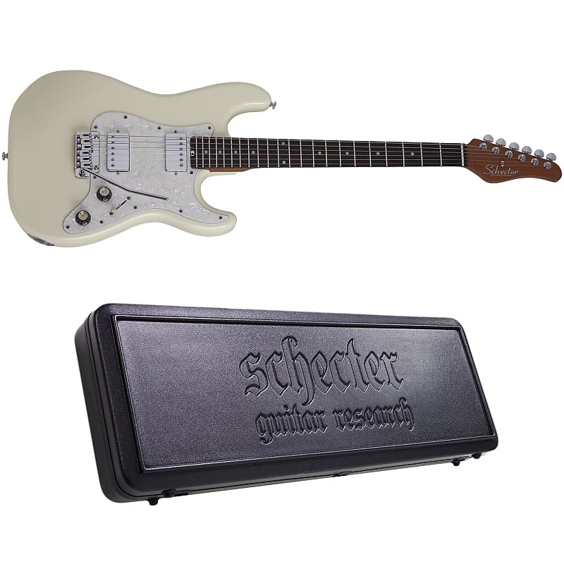 

Электрогитара Schecter Jack Fowler Traditional Ivory Electric Guitar + Hardshell Case