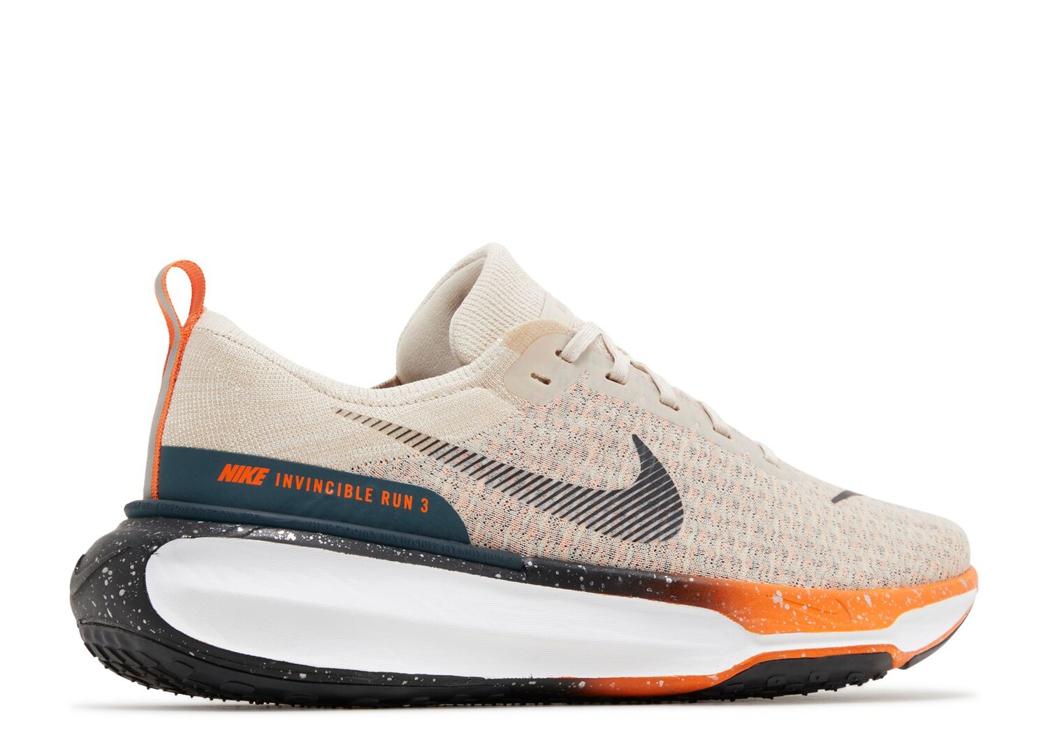 Кроссовки Nike Zoomx Invincible Run Flyknit 3 'Oatmeal Safety Orange', кремовый — фото 3