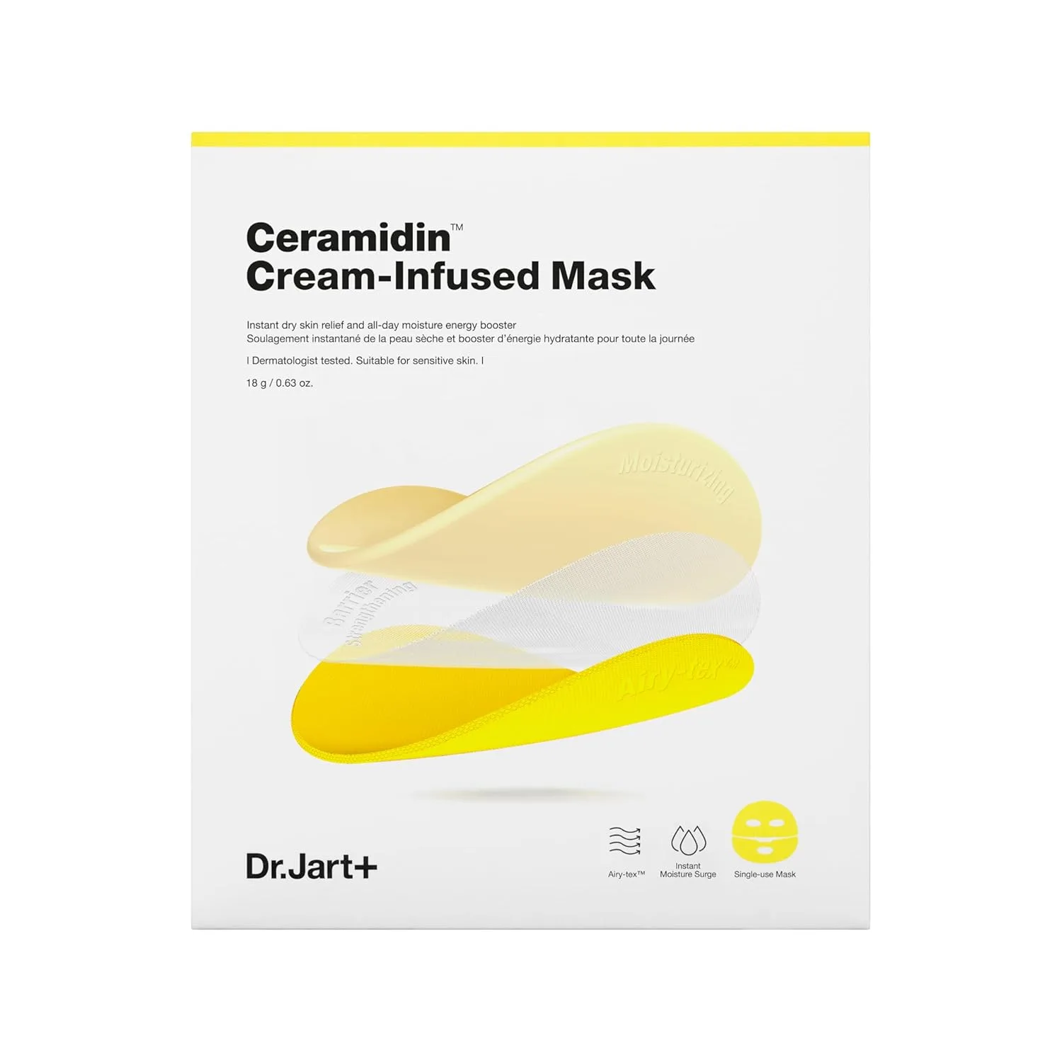 Тоник Dr. Jart+ — Корейская для лица Ceramidin с керамидами и пантенолом для сухой кожи | Дорожный размер |