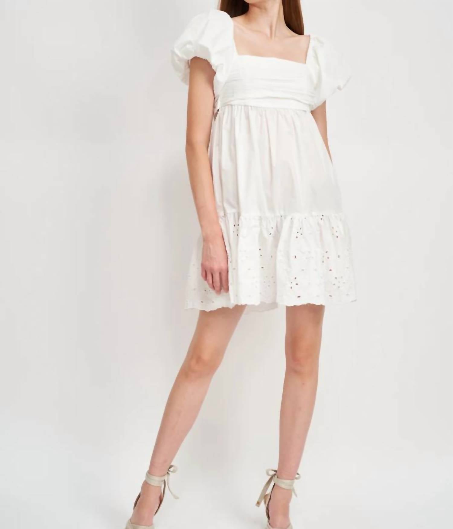 

Платье Kalani с вышивкой в ​​цвете Off White En Saison