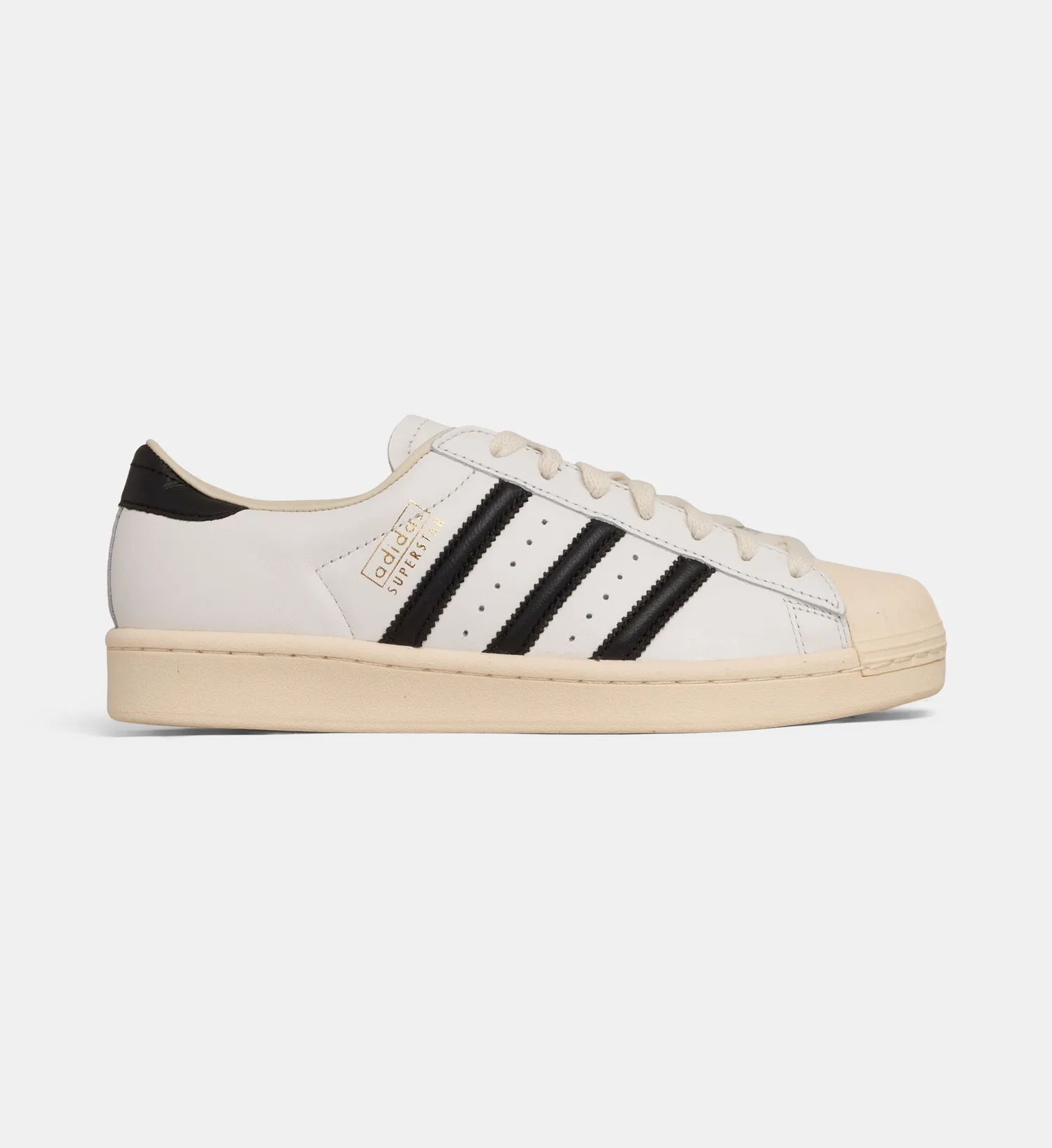 Низкие кеды Superstar Vintage из кожи Adidas Originals, черный