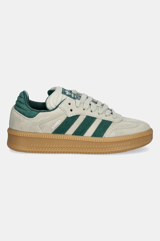 Замшевые кроссовки Samba XLG Adidas Originals, зеленый — фото 2