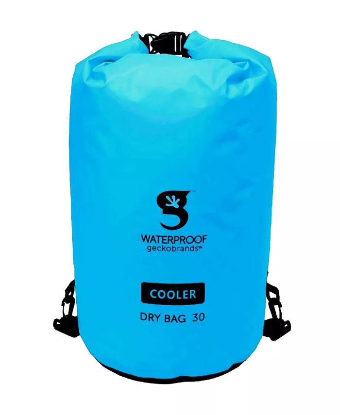 

Сумка-холодильник Dry Bag объемом 30 литров с ремнями Geckobrands, синий