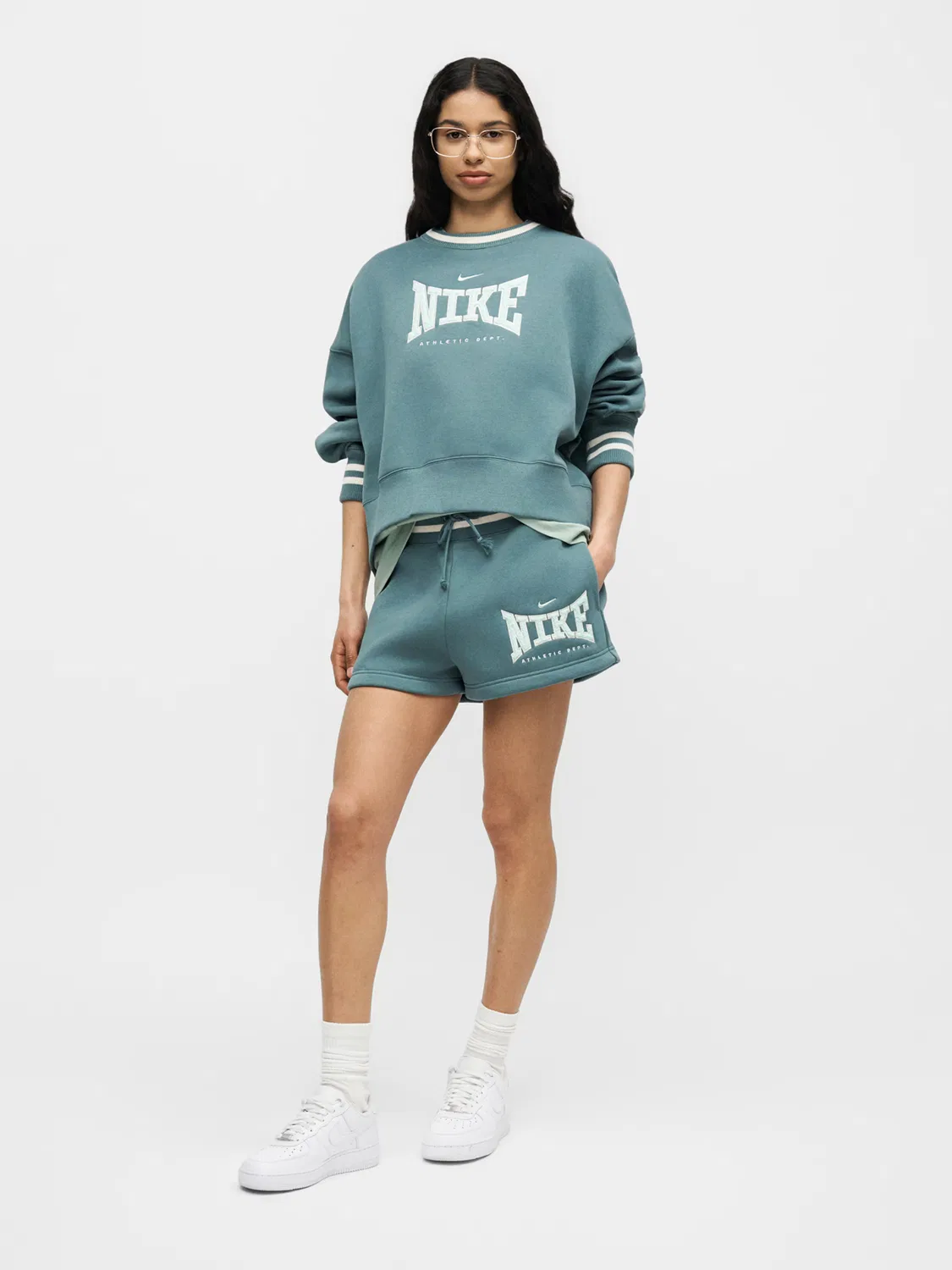 Толстовка 'PHX FLC' Nike Sportswear, Petrol/Mint — фото 4