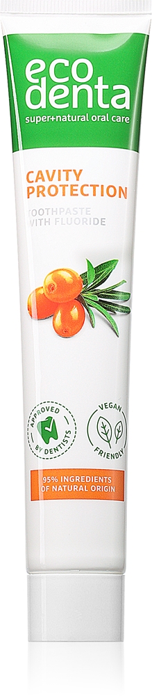 

Освежающая зубная паста от кариеса с облепихой и зубным налетом Ecodenta, 75 мл